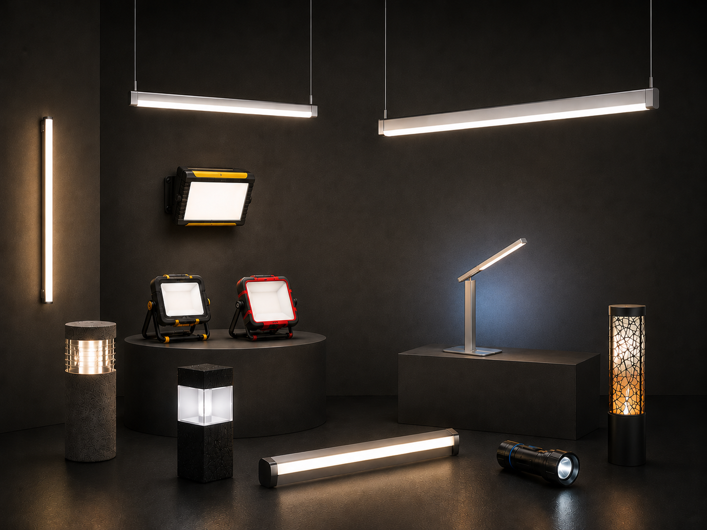Bildplatzhalter für moderne LED-Leuchten im gewerblichen Sortiment